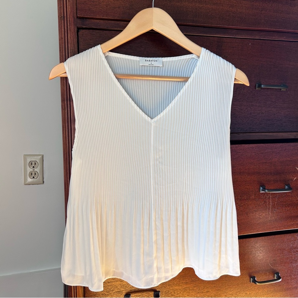Aritzia/Wilfred pleated blouse